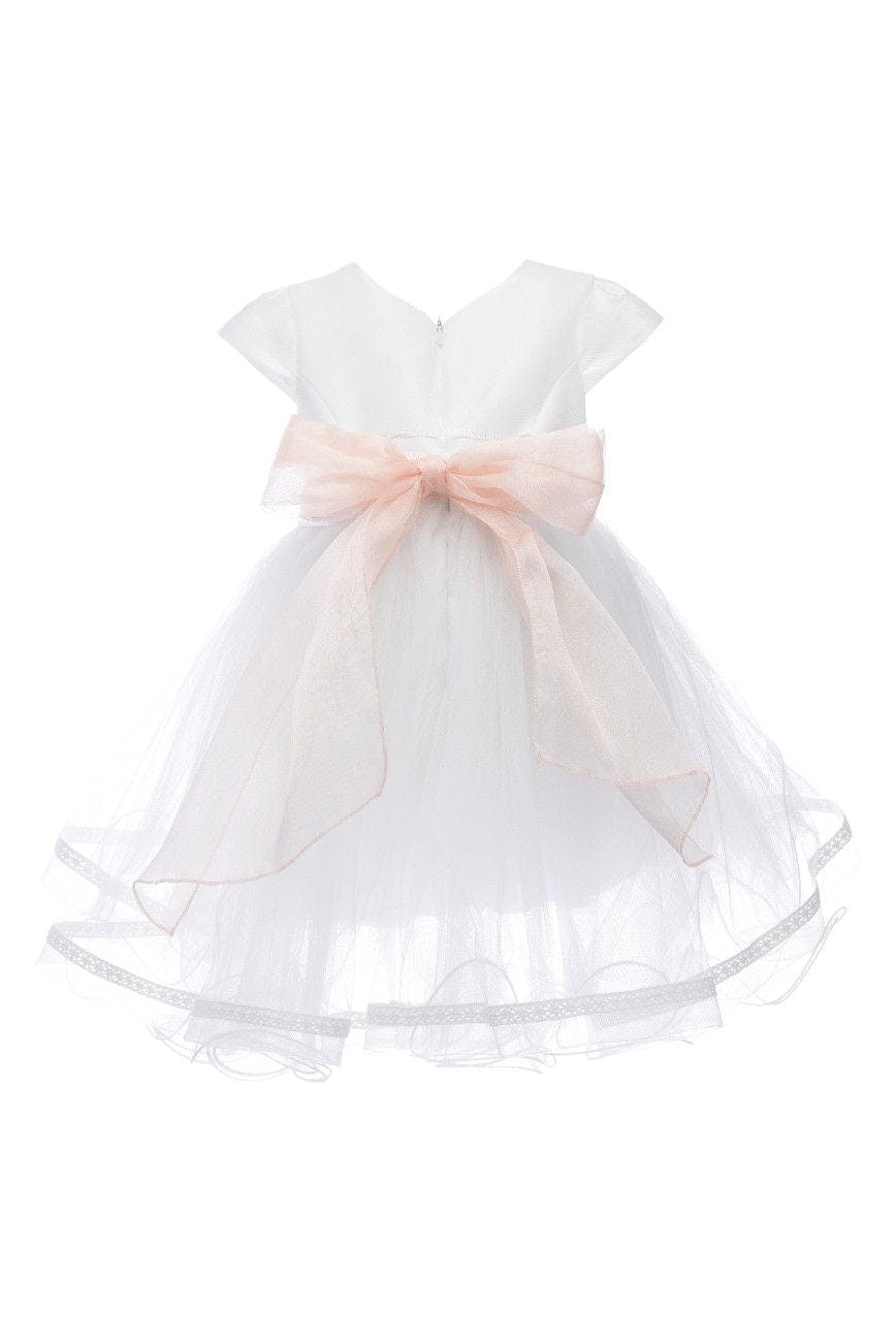 White Satin Ribbon Dress