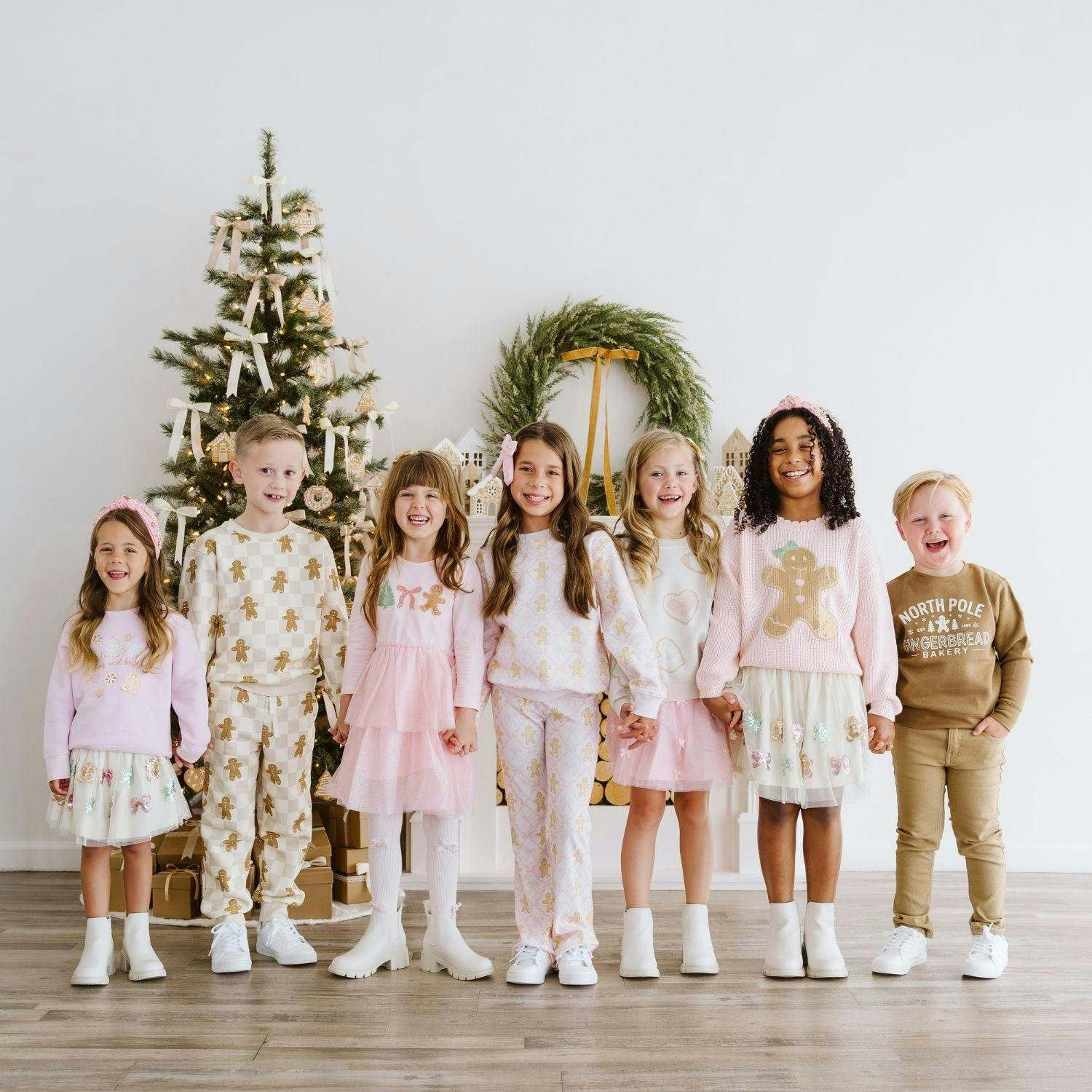 Gingerbread Christmas Checkered Sweatshirt