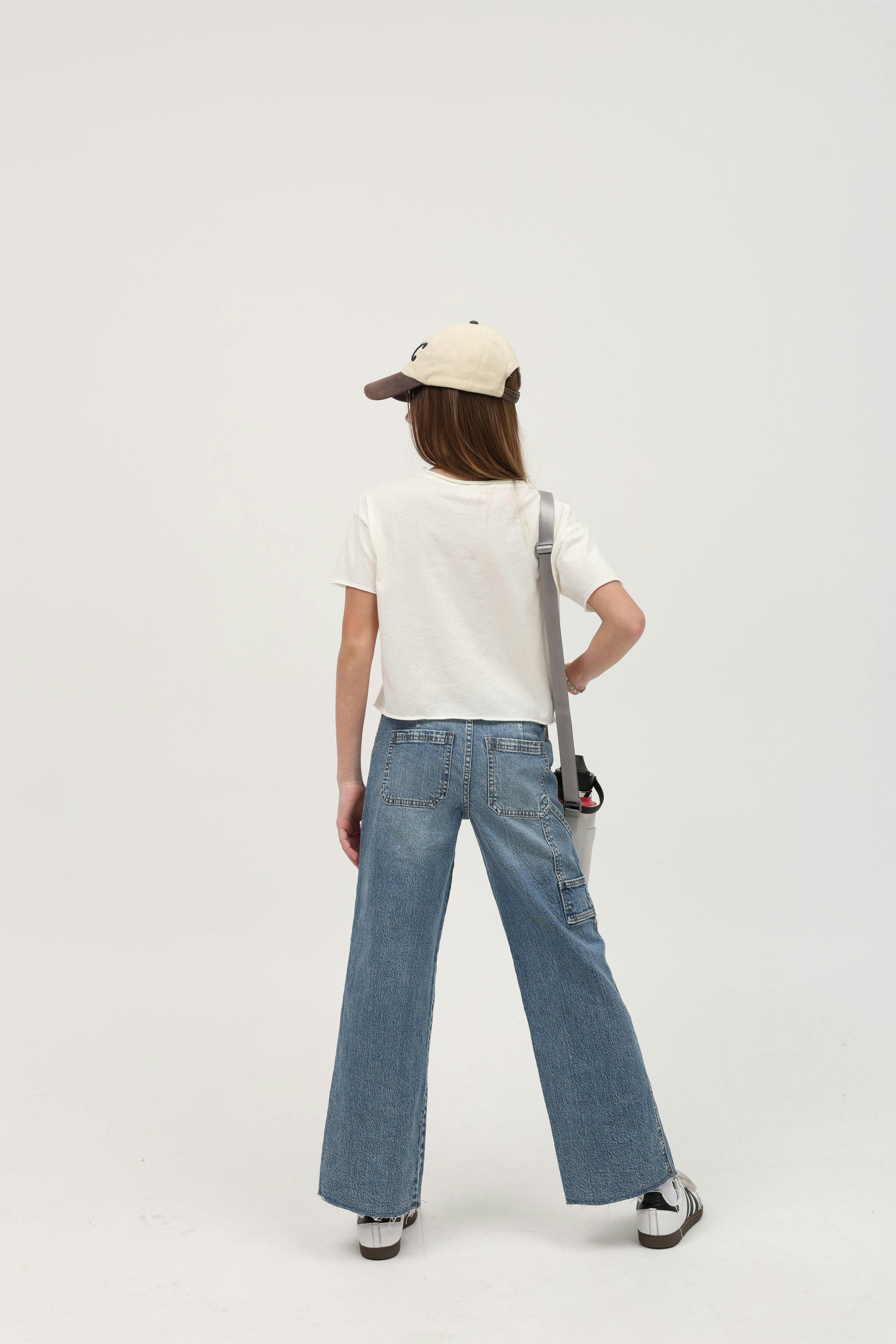Raw Edge Short Sleeve Pocket Tee
