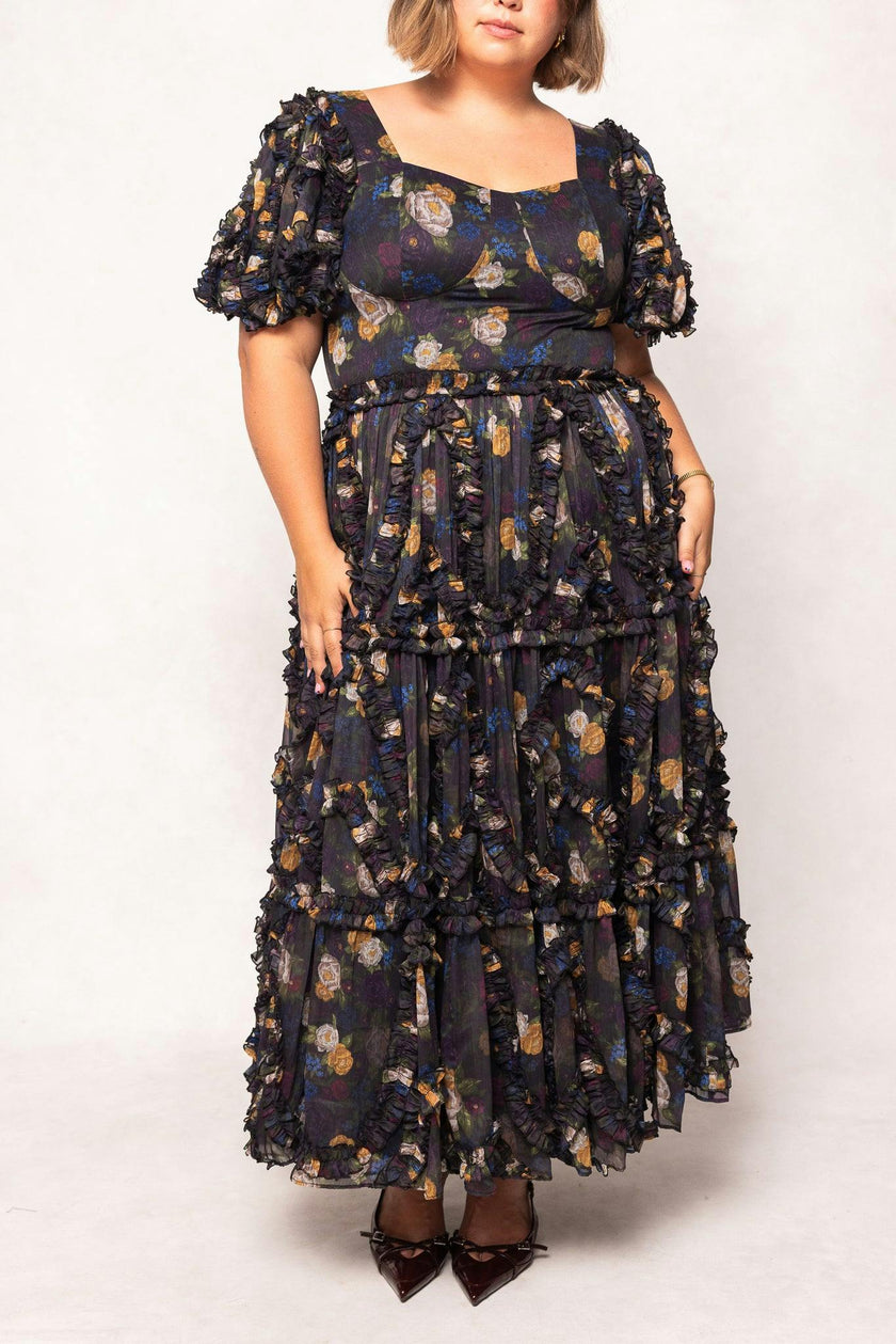 Layla Dress in Winter Floral