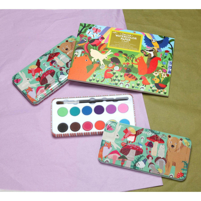 Woodland Rainbow Watercolor Pad/16 Sheets