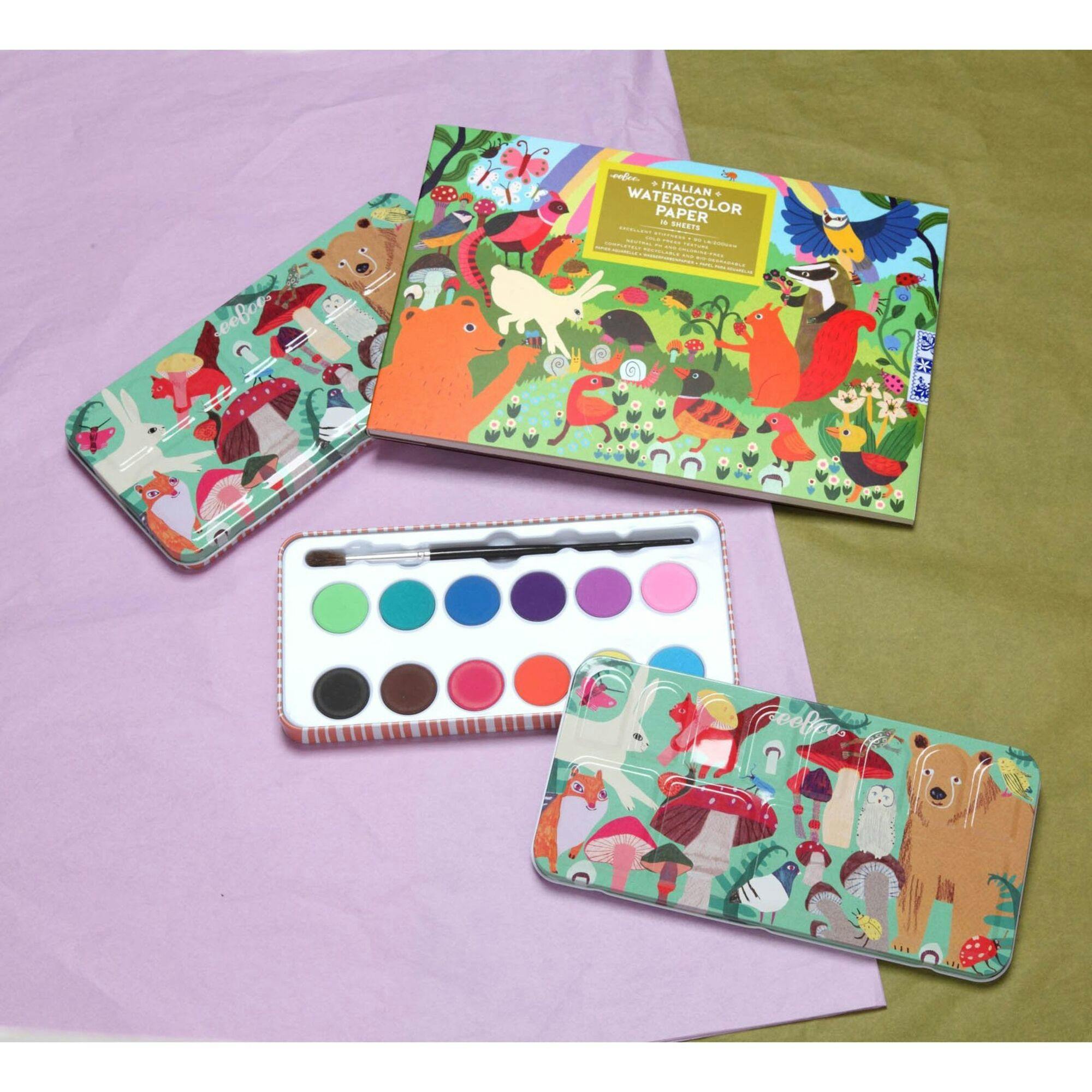 Woodland Rainbow Watercolor Pad/16 Sheets