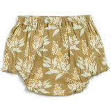 Gold Floral Organic Cotton Dress & Bloomer Set