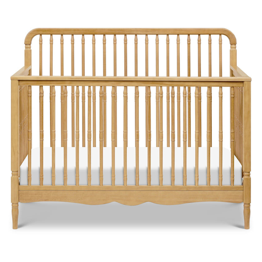 Liberty 4-in-1 Convertible Spindle Crib in Honey