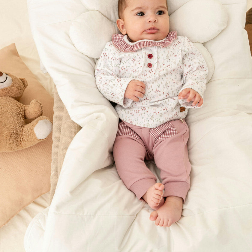 Mauve Flower Garden Outfit Set