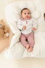 Mauve Flower Garden Outfit Set