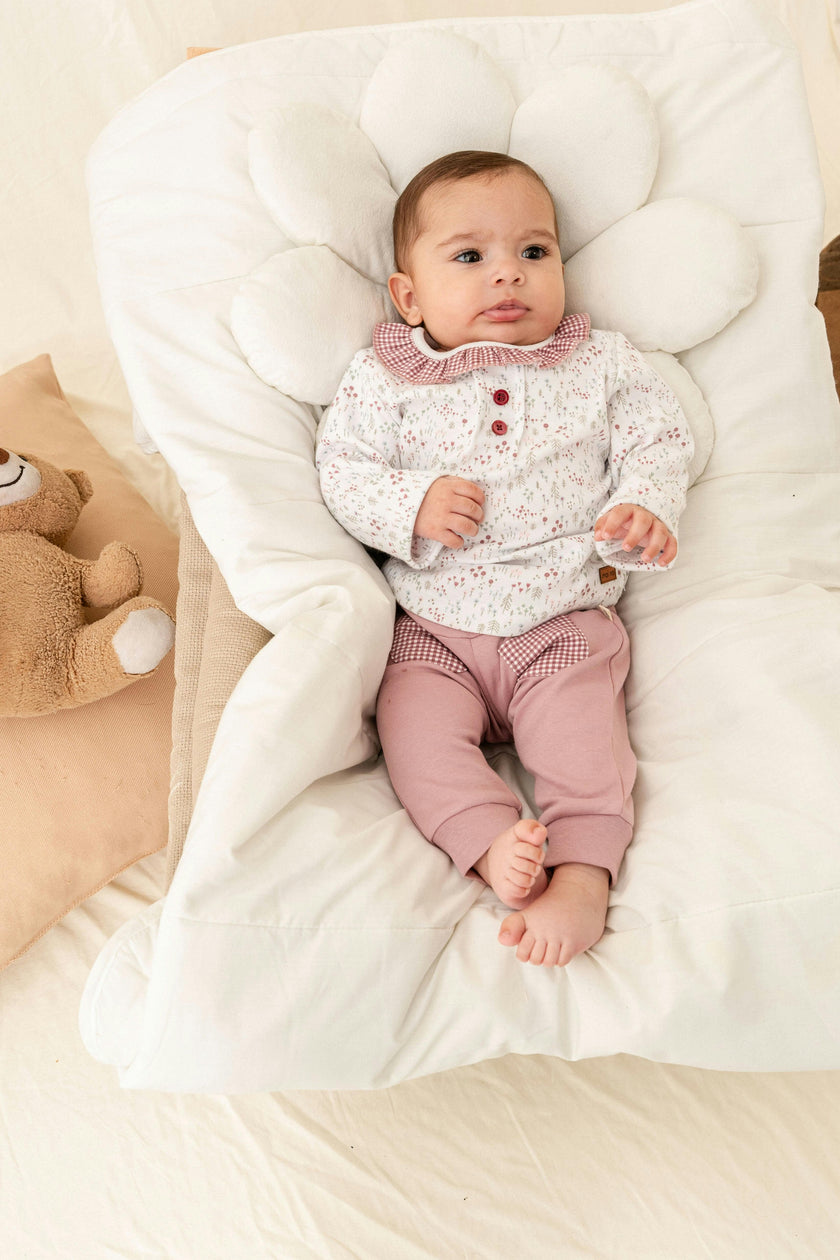 Mauve Flower Garden Outfit Set