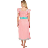 Women's Maxi Sandrine Embroidered Dress, Pink