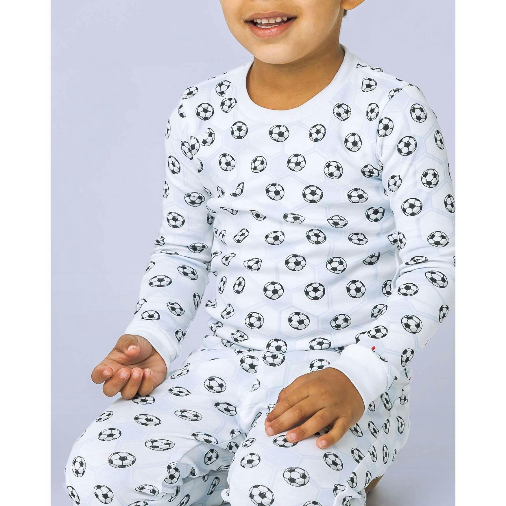The Organic Long Sleeve Pajama Set [Soccer]