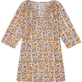 Floral Block Print Full Sleeve Caftan