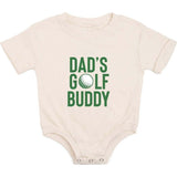 Dad's Golf Buddy Short Sleeve Romper - Natural