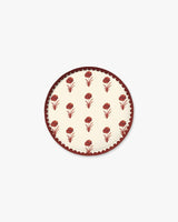 Elodie Hors d’Oeuvres Plate Set in Cranberry