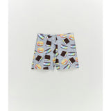Girls Hi-Shine shorts in Rainbow Ice Cream Saucers