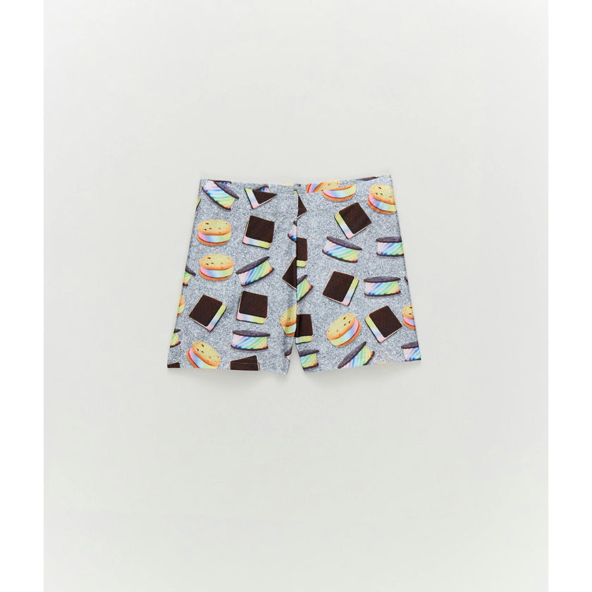 Girls Hi-Shine shorts in Rainbow Ice Cream Saucers