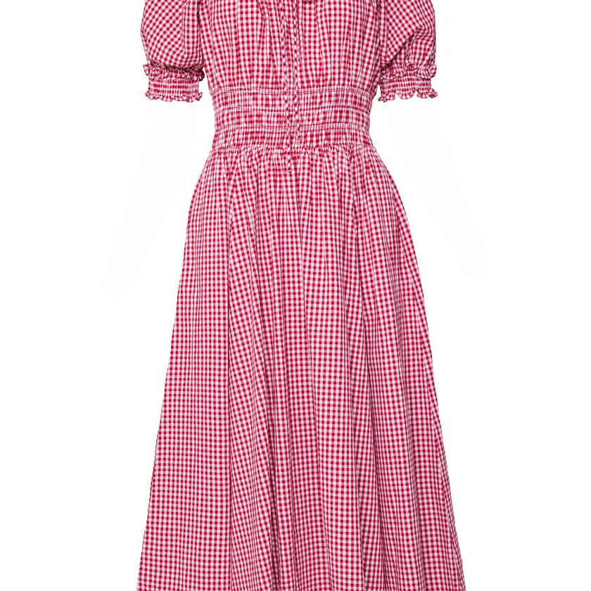Jessie Dress in Red Gingham