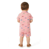 Infant Boys Polo Romper | Coral Cars