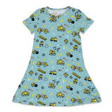 Minions Bello Banana Bamboo Girls' Short Sleeve Dress