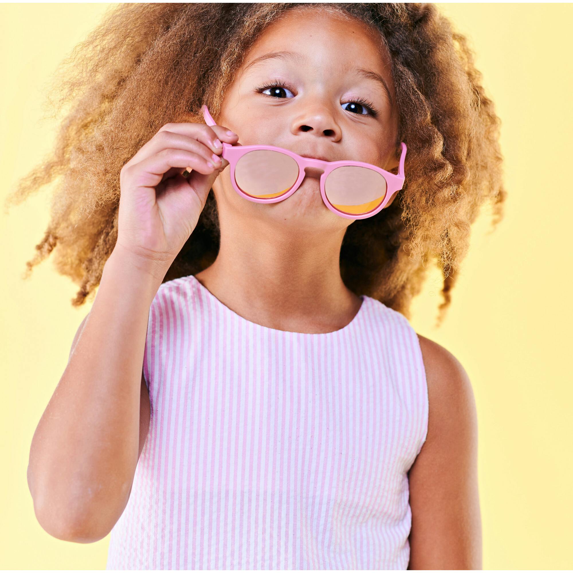 Polarized Keyhole: Pink Mirrored Lens