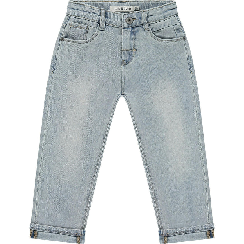 Wide Leg Classic Denim Pants
