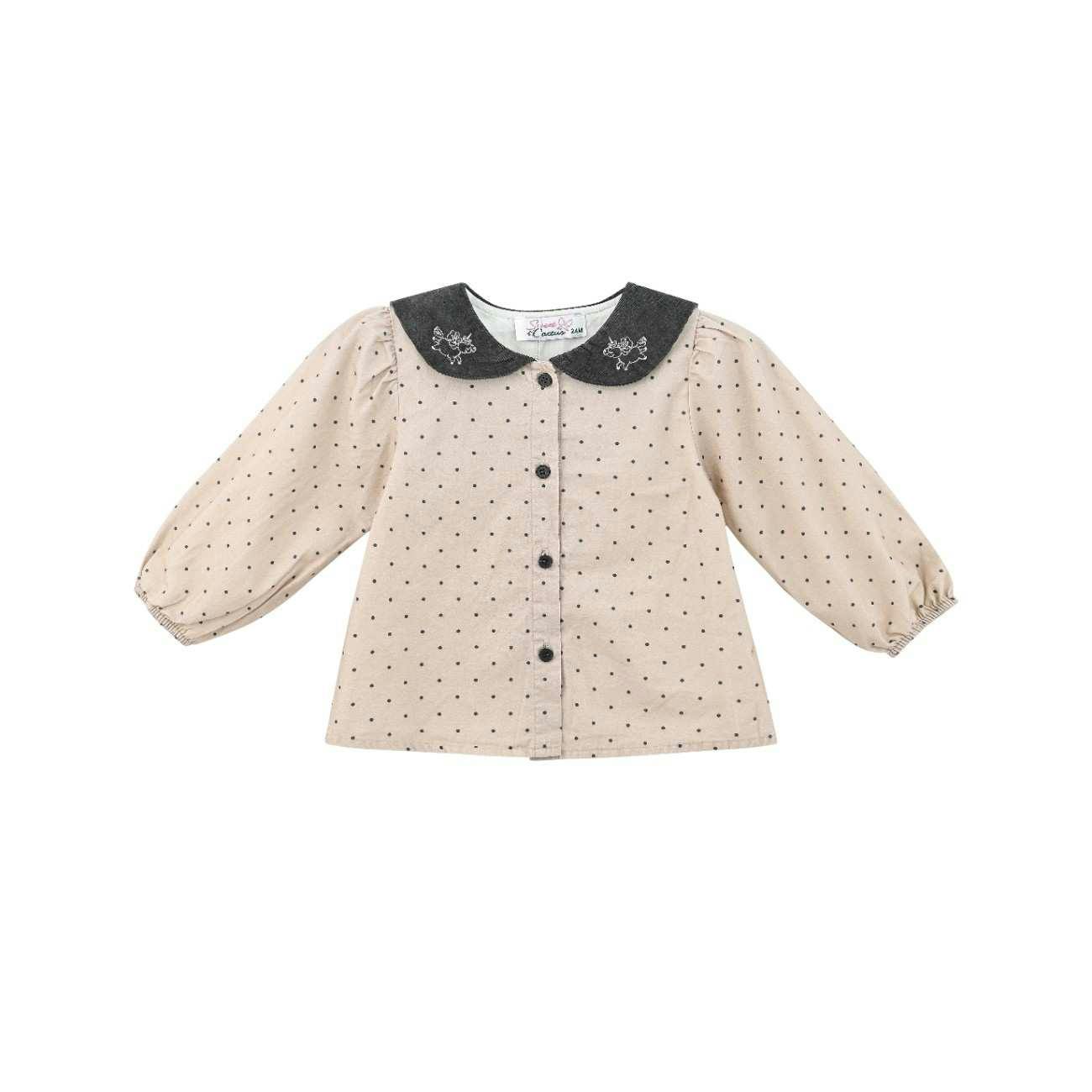 Beige Polka Dot Outfit