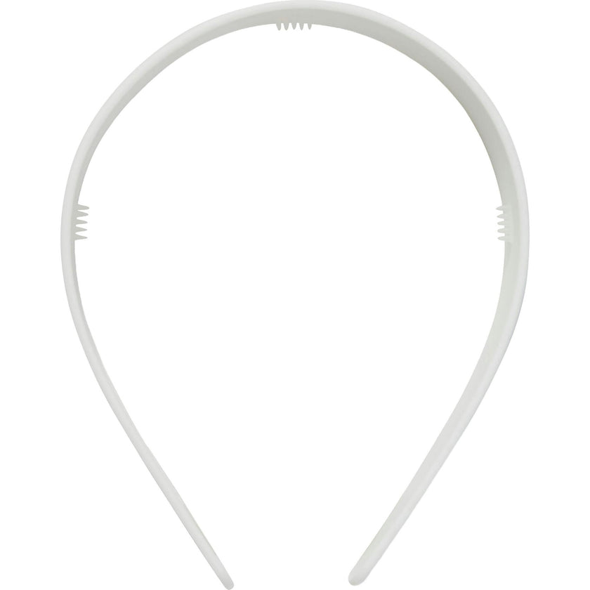 Wide Headband in White Matte