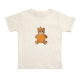 Pumpkin Teddy Bear Patch Short Sleeve T-Shirt