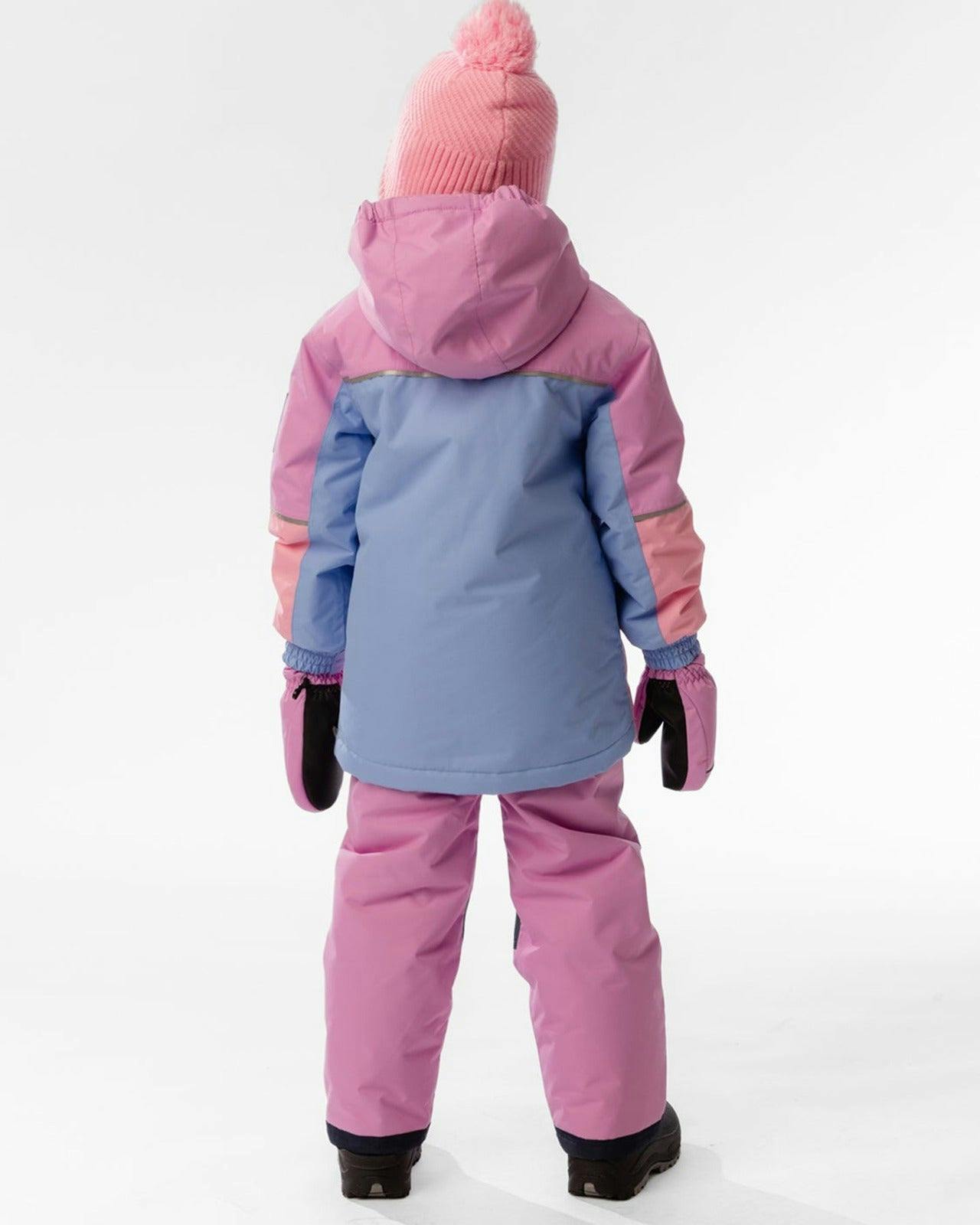 Light Weight Two Piece Chill Snowsuit Pink Blue and Mauve