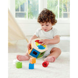 Hape: Wooden Wonder Shape Sorter - Rainbow Sorting Play Toy