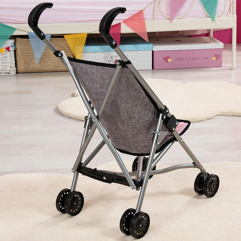 Doll Umbrella Stroller in Grey