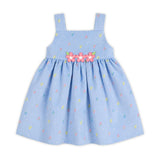 Dot Floral Corduroy Jumper with Flowers
