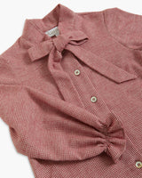 Amaia Blouse Burgundy Minicheck