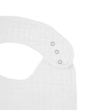 Cotton Muslin Classic Bib 3 Pack - White