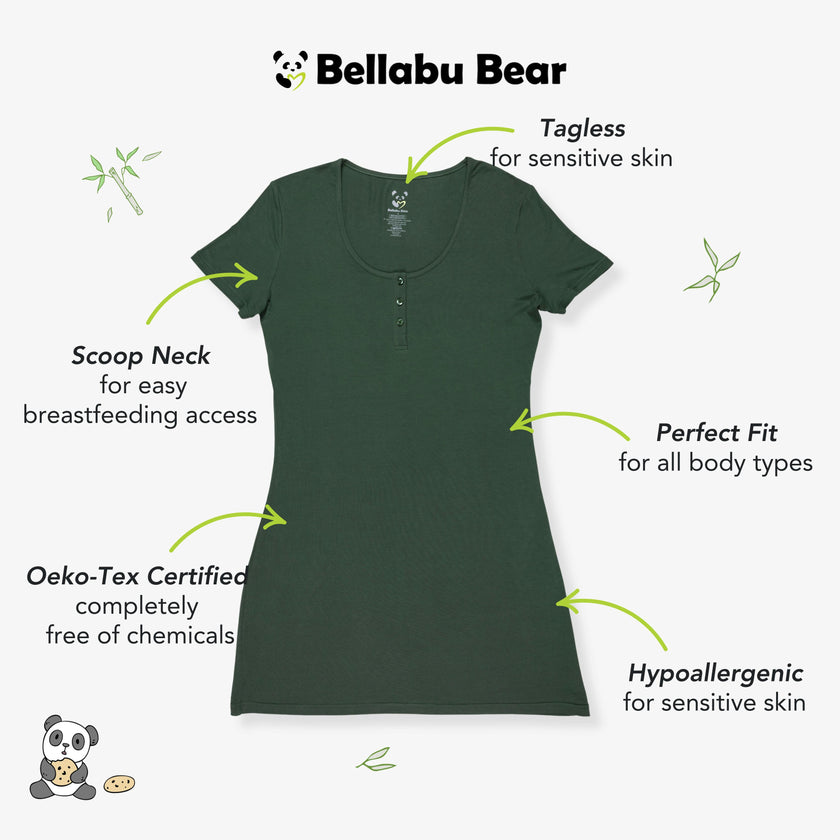 Pine Green Bamboo Women's Nightgown