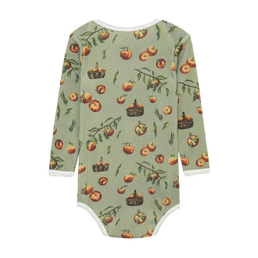 Apple Orchard Organic Cotton Long Sleeve One Piece