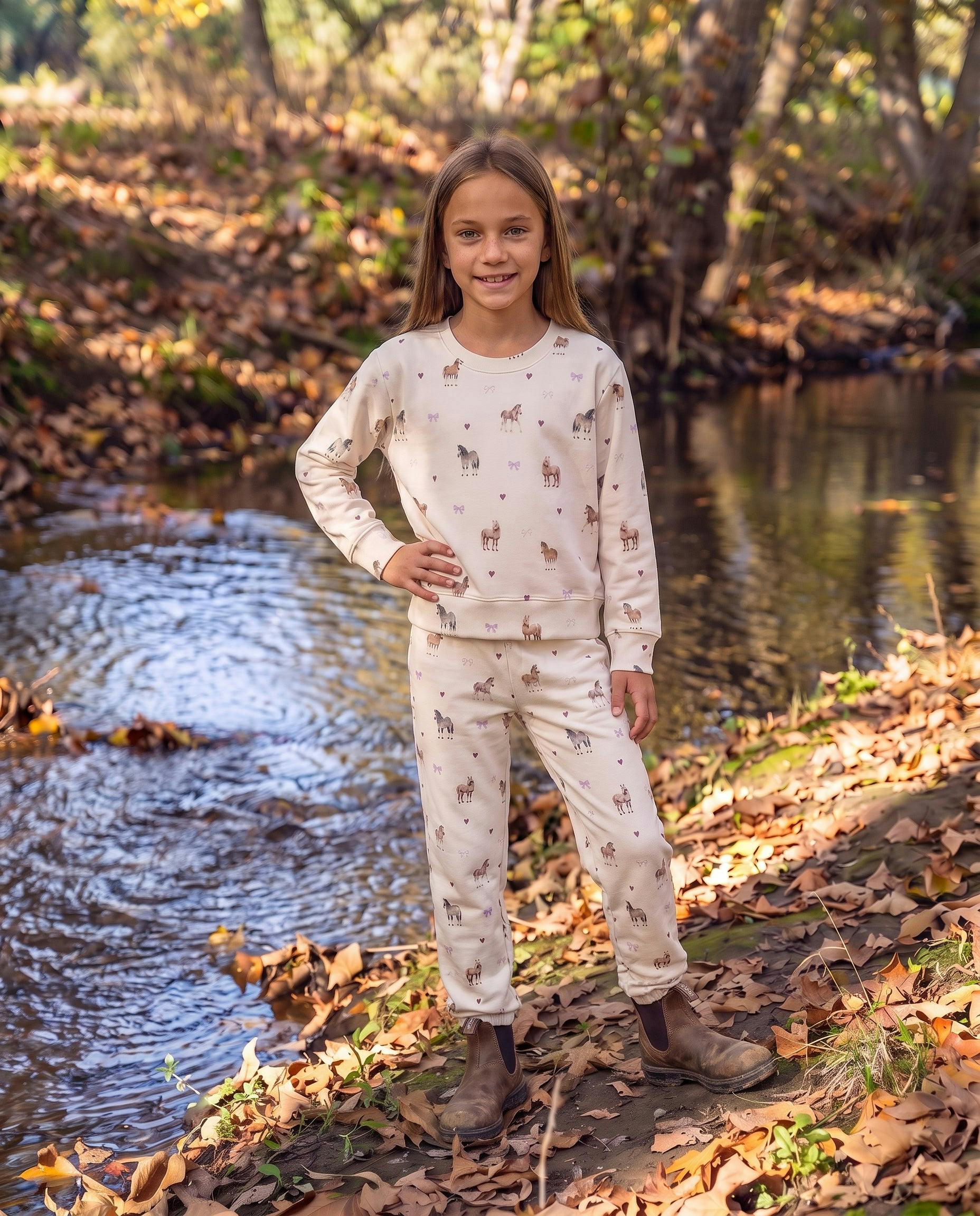 Prism Horse Hacci Jogger - Ivory
