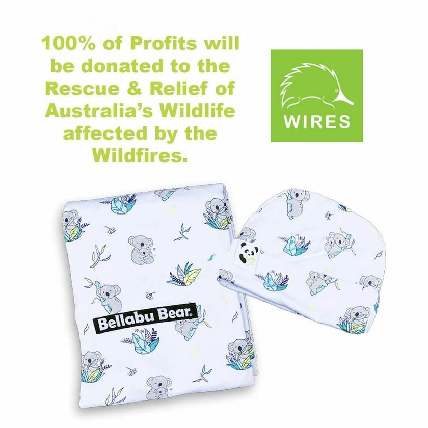 Milk & Cookies Original Bamboo Swaddle & Beanie Set