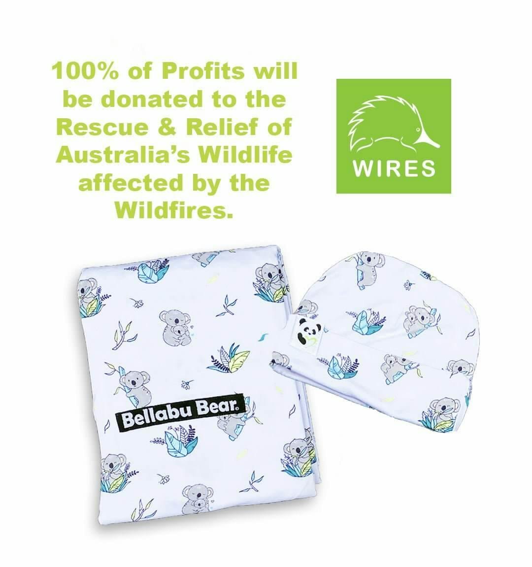 Milk & Cookies Original Bamboo Swaddle & Beanie Set