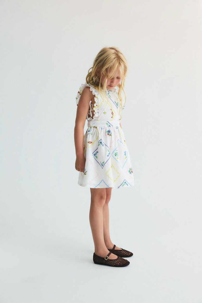 Jacinthe Dress Multicolor Embroidery