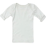 Rib Lap Shoulder Tee Short Sleeve Cloud