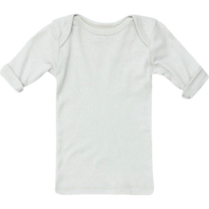 Rib Lap Shoulder Tee Short Sleeve Cloud