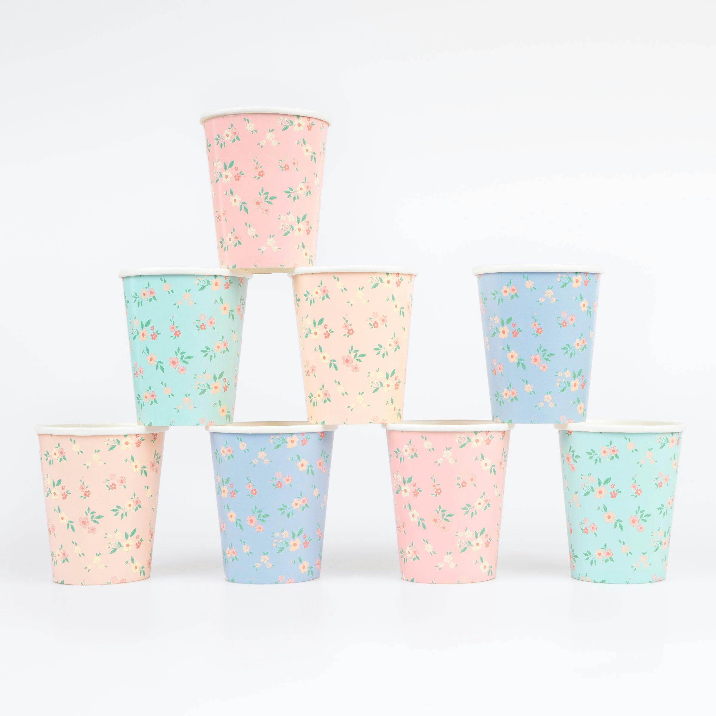 Vintage Ditsy Cups