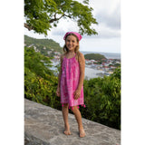 Mini Chantal Girls' Dress Patchwork Bandana, Pink