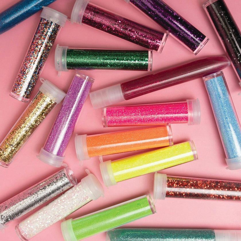 Strawberry Kazoo Sparkle Glitter, Glitter Glue, and Gem Sticker DIY Craft Kit