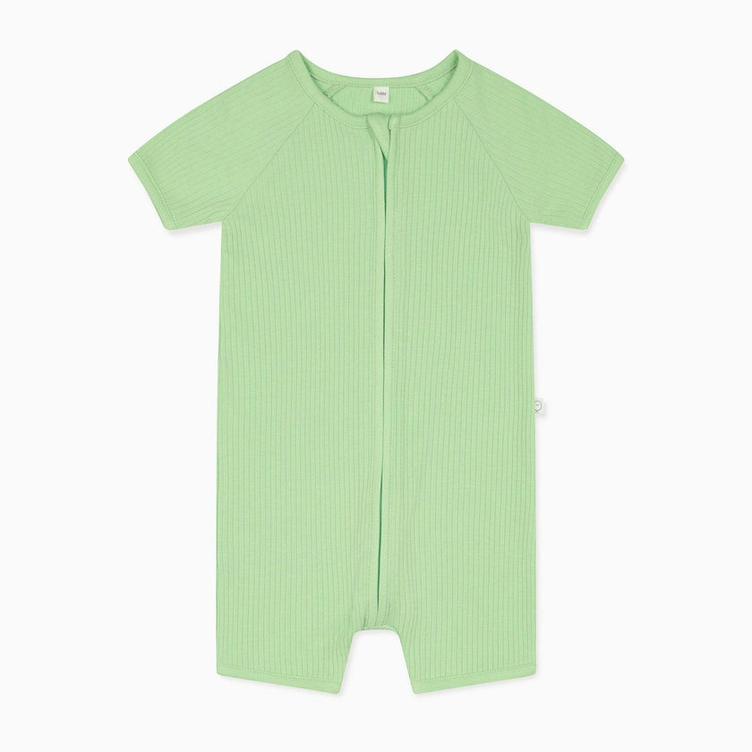 Ribbed Zip Summer Pajamas