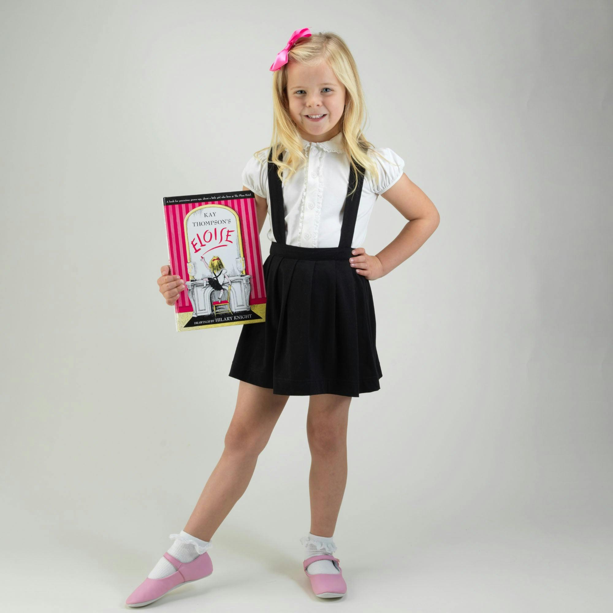 Eloise Blouse & Jersey Pinafore Set