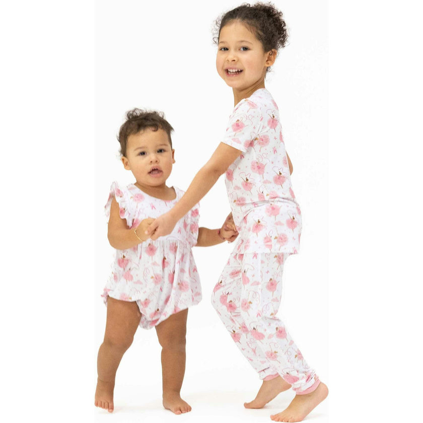 Ribbon Ballerinas - Ruffle Playsuit