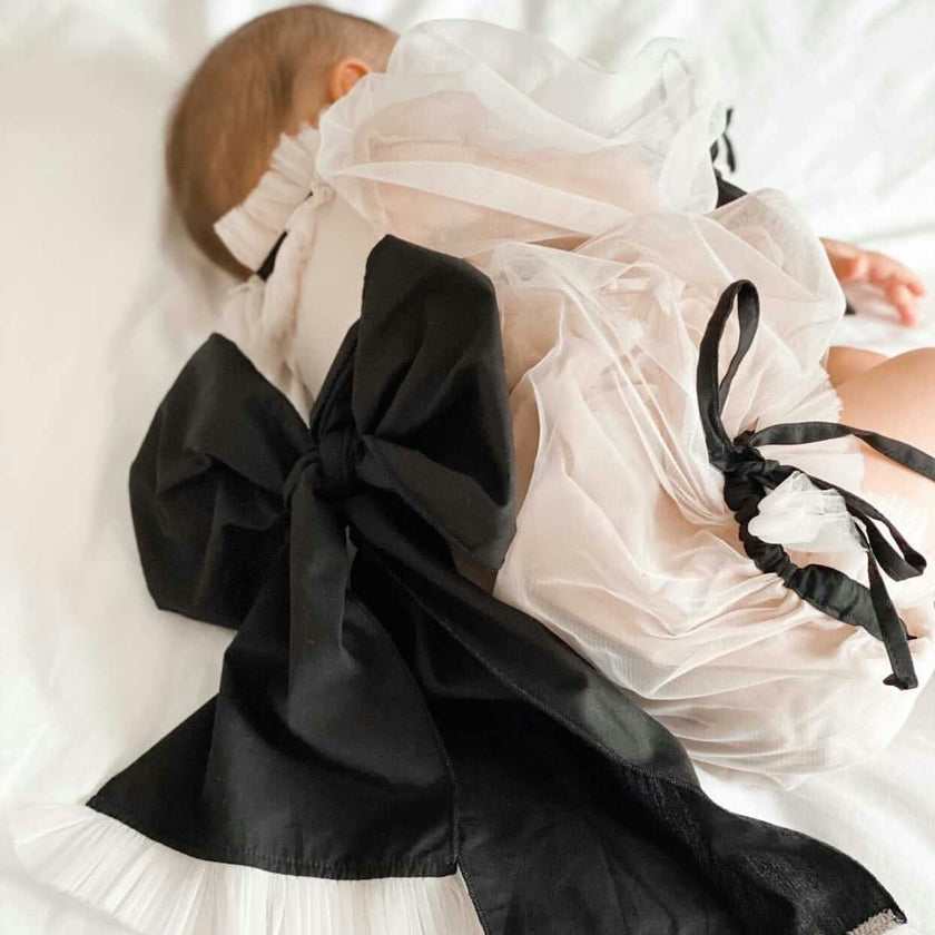 Coco-Caramel Tulle Romper