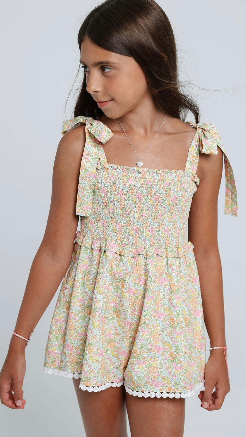 Shellona Romper in Garden Sorbet
