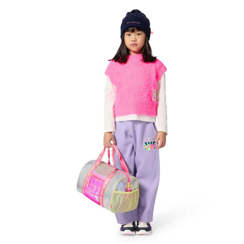Iridescent Sequin Bowling Bag