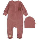 V-Neck Emblem Footie & Hat